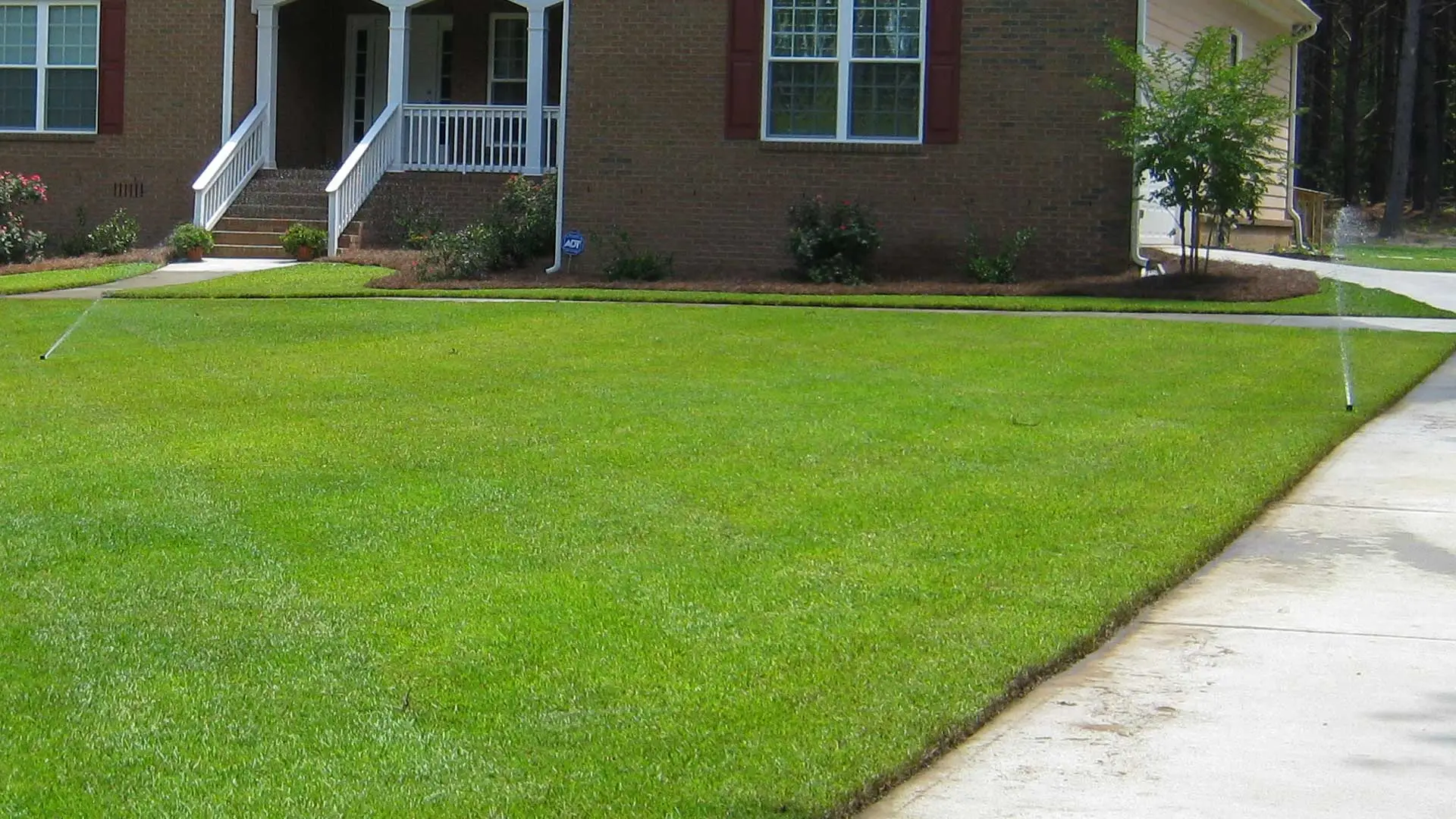 New irrigation system installation at a residential home in Wrens, GA.